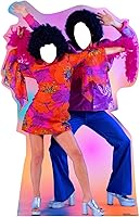 Vista 7 de Cardboard People Disco de dibujos animados bailarina de tamaño real de cartón de pie de corte Bailarín de Disco