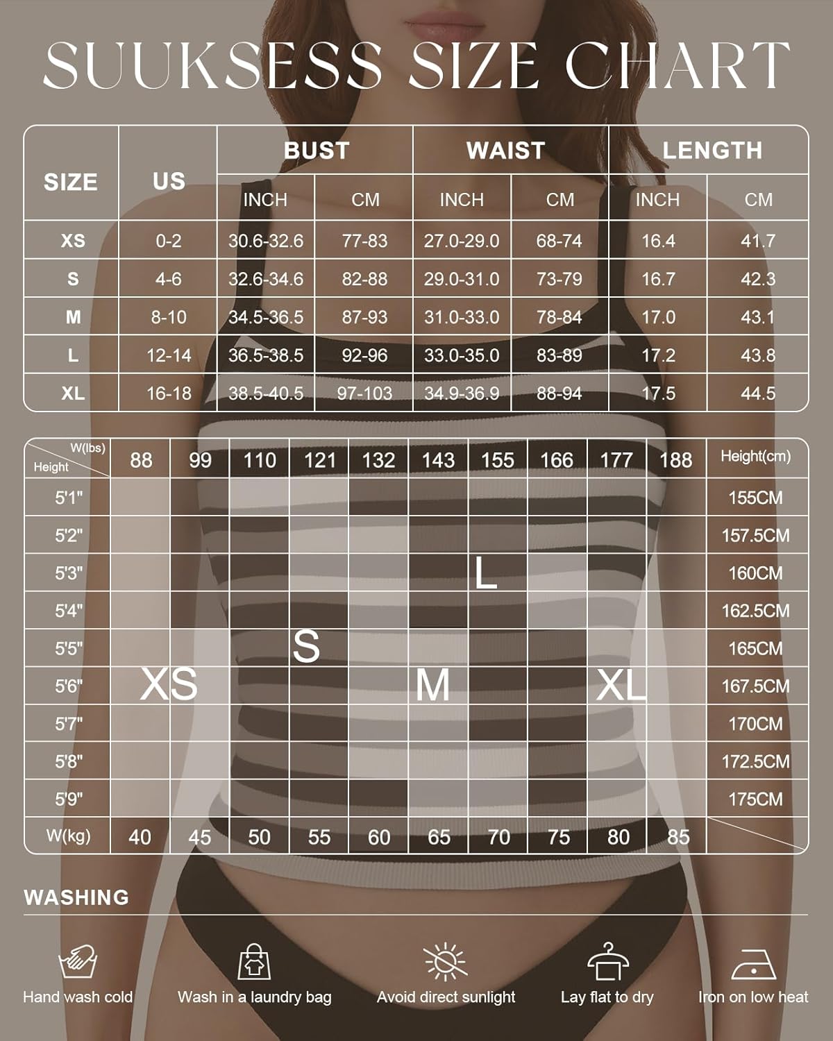 SUUKSESS Women Cotton Rib Padded Tank Tops Sleeveless Spaghetti Strap Square Neck Tops Summer Camisole Going Out Shirts - Image 7