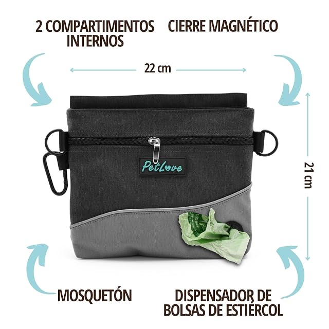 Foto 5 de 6 de PetLove Dispensador Bolsas Caca Perro • Bolsa de Entrenamiento para Perros • Bolsa premios Perro • Bolsa…