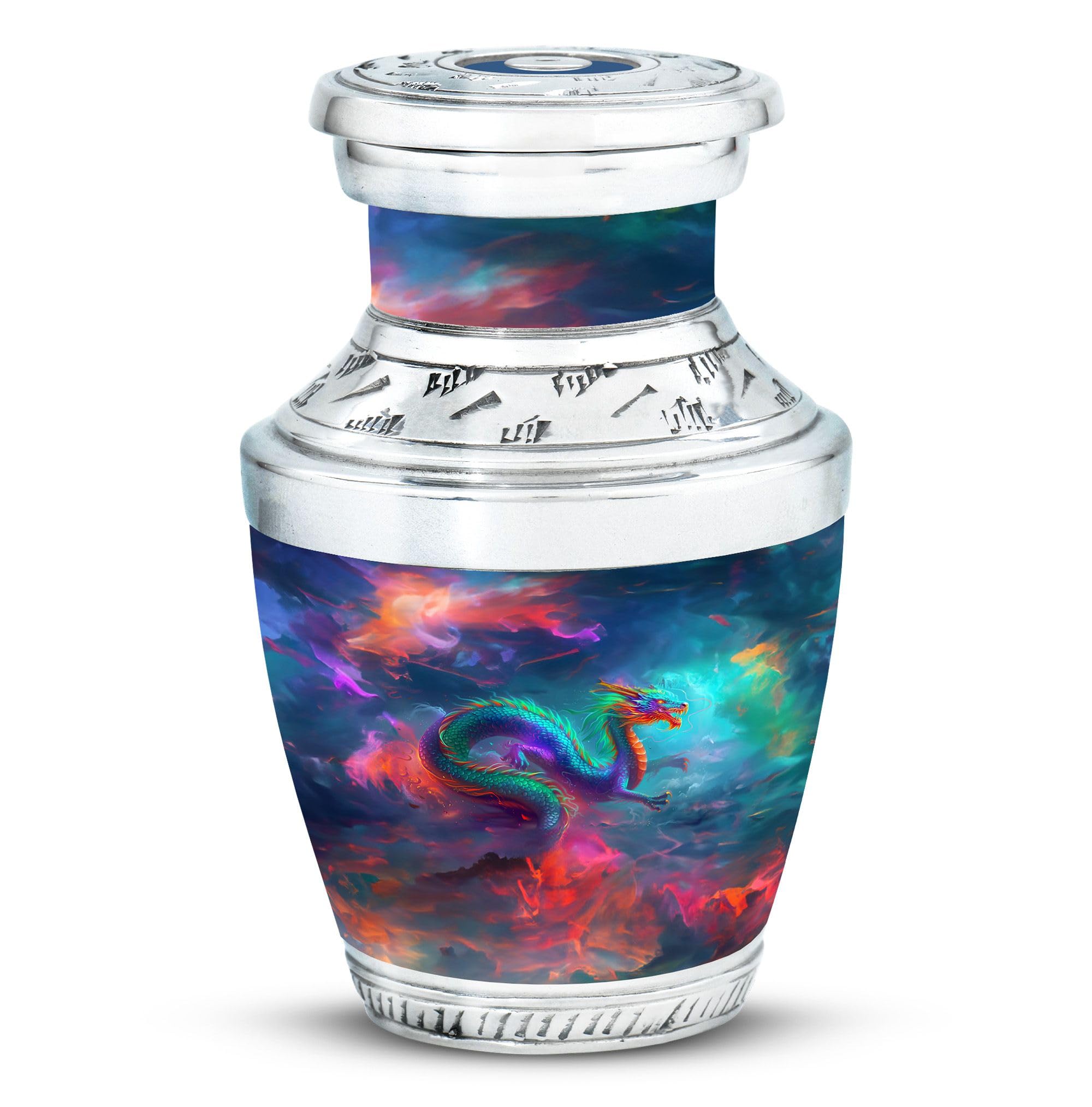 YATHABHISA Dragon Urn, Keepsake Cremation Urns for Ashes Female & Male - Metal Urns for Human Ashes Adult - Pack of 1 - Urns for Ashes - Keepsake Urn - Small Urn for Ashes for Women โ image 1