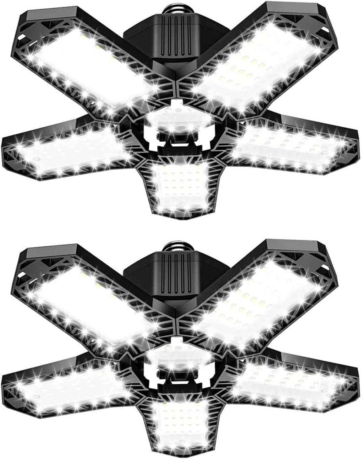 Houssem LED Garage Lights 2 Pc 80W Ultra Bright Screwin Garage