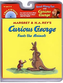 Curious George Feeds the Animals Book & CD cover image