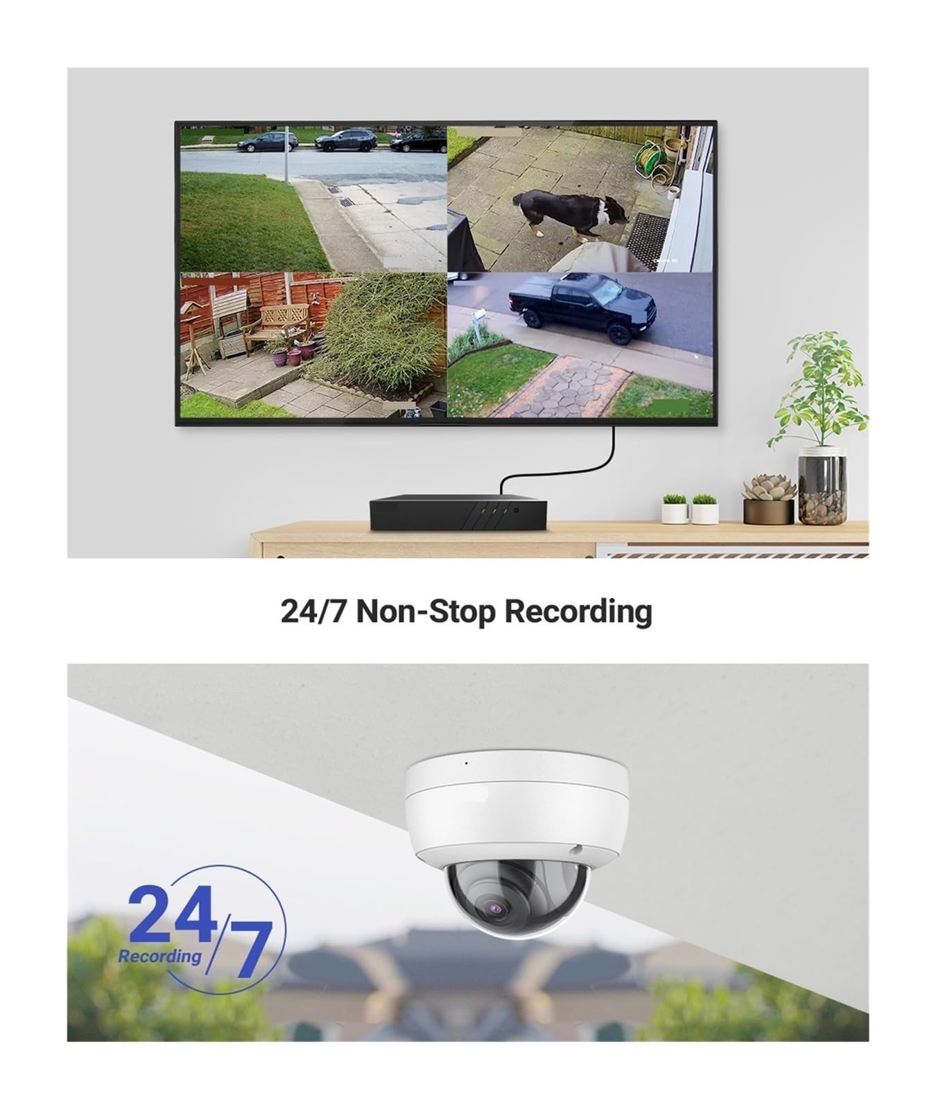 Kamera bezpieczeństwa, H500 16CH 6MP NVR PoE kamera IP System bezpieczeństwa 16 sztuk 5MP IP67 wodoodporny zewnętrzny noktowizor zestaw do nadzoru CCTV(3T)