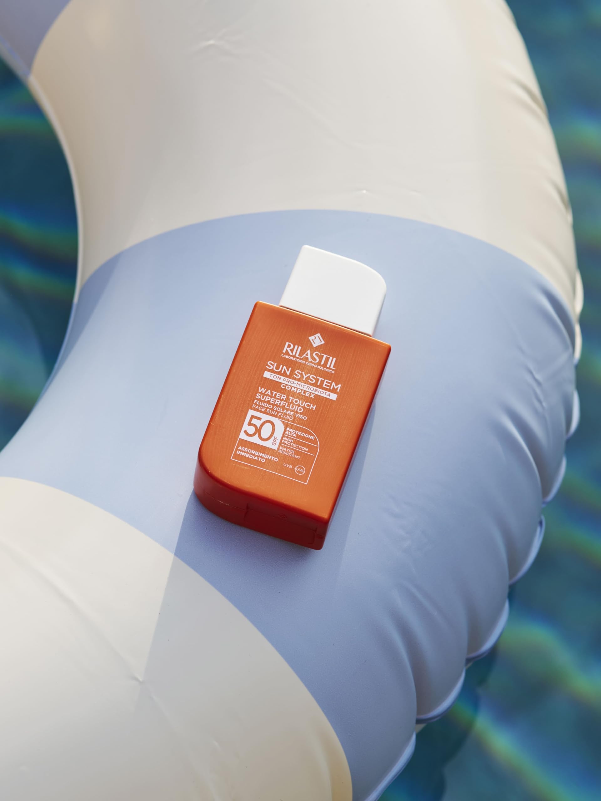 Rilastil Sun System Water Touch Superfluid SPF50, Fluido Solare Viso Idratante e Antiossidante, 50ml - 5