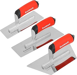 Goldblatt Venetian Plaster Finishing Trowel Set, 3 Pieces Polished Stain...