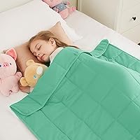 Vista 33 de HOSUKKO Manta con peso, manta pesada gris de 3 libras, manta transpirable (36 x 48 pulgadas, 3 libras)