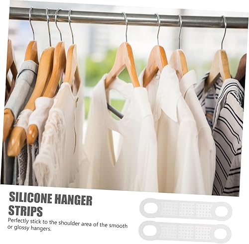 Miniatura 3 de 50 tiras de silicona para colgar de madera, agarres de goma para colgar con cinta no colgada, accesorios de armario con agarre de goma, tiras para