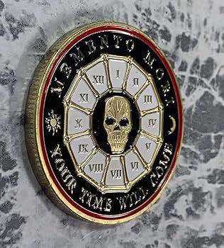 Amazon.co.jp: 「コイン 髑髏/ドクロ/スカル メメントモリ/死を
