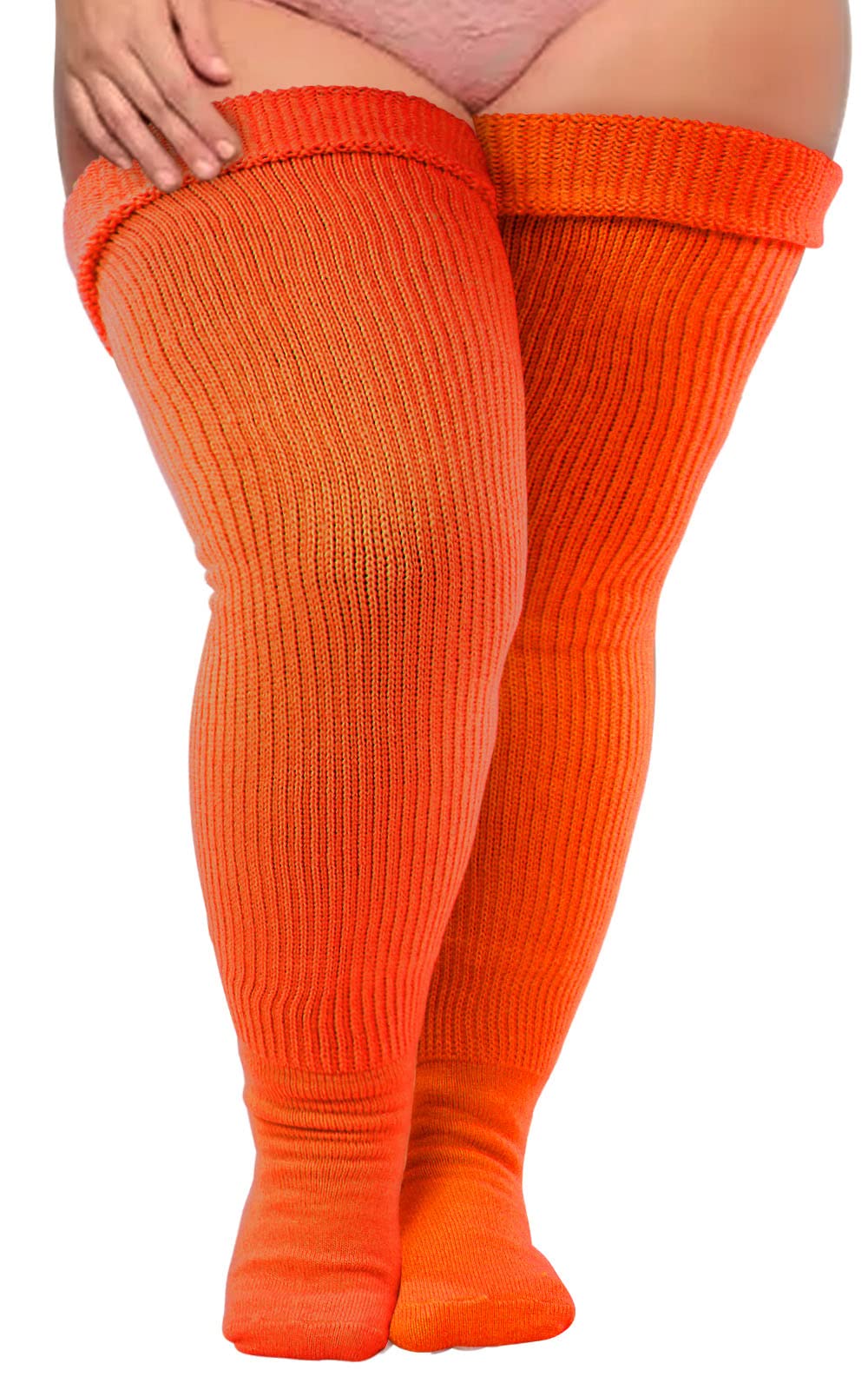 Neoviancia Talla Grande Hasta El Muslo Calcetines altos de talla grande Mujer