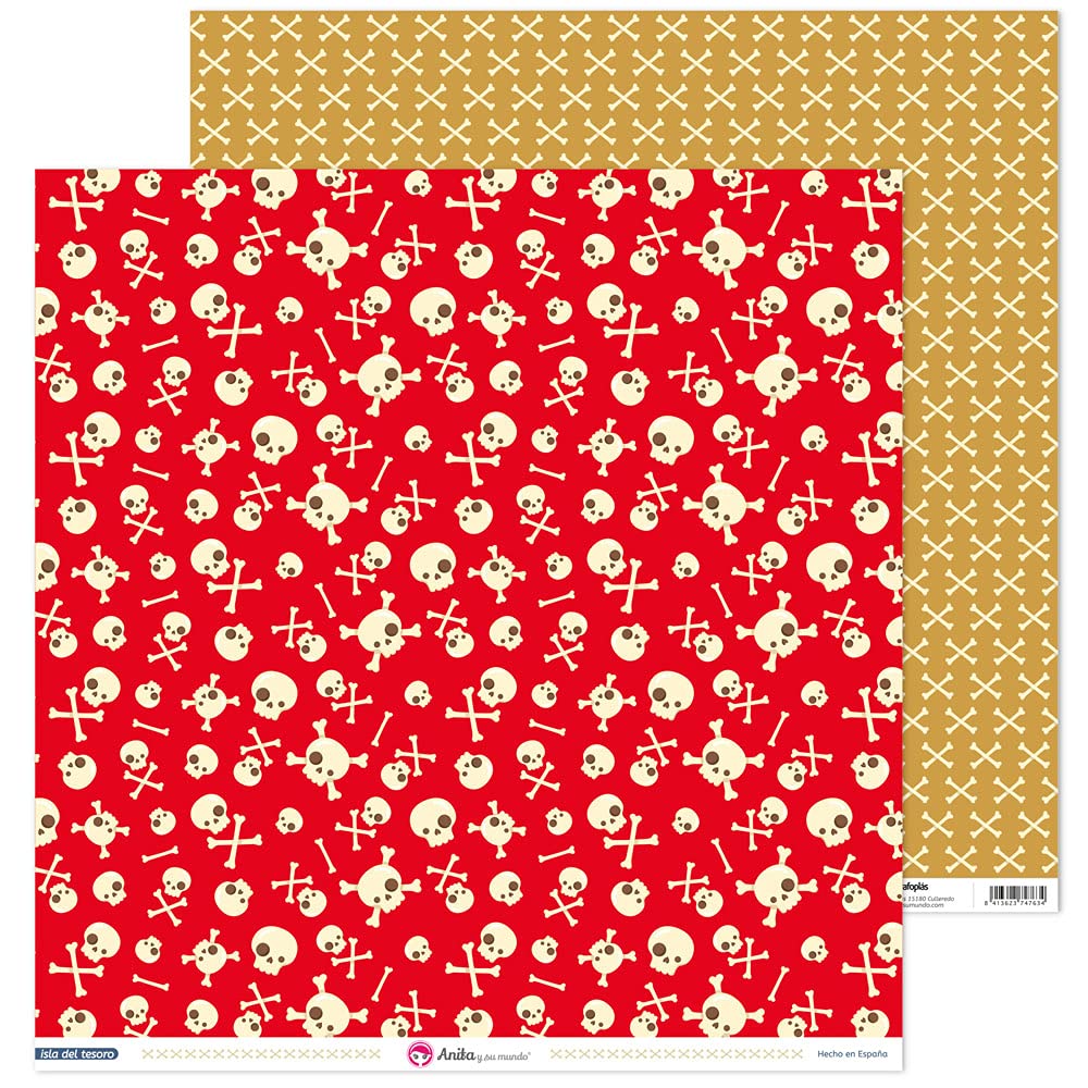 Anita y Su Mundo Scrapbooking Paper, Multicoloured, 30,5x30,5cm