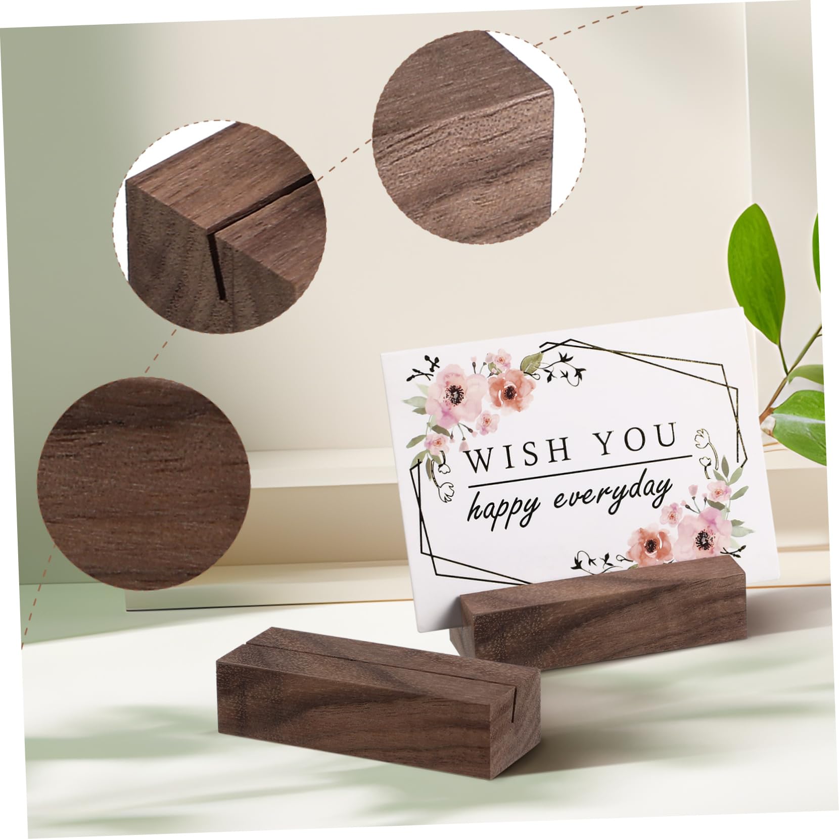 PRETYZOOM 5 Juegos Soporte para Postales Soporte para Número De Mesa Barra Base Soporte para Letrero Estante De Exhibición De Fotos De Alambre Soporte para Tableta Soporte Vertical 12 Uds * 5