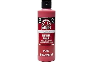 FolkArt Gloss Enamel Acrylic Paint in Lipstick Red, 8 oz