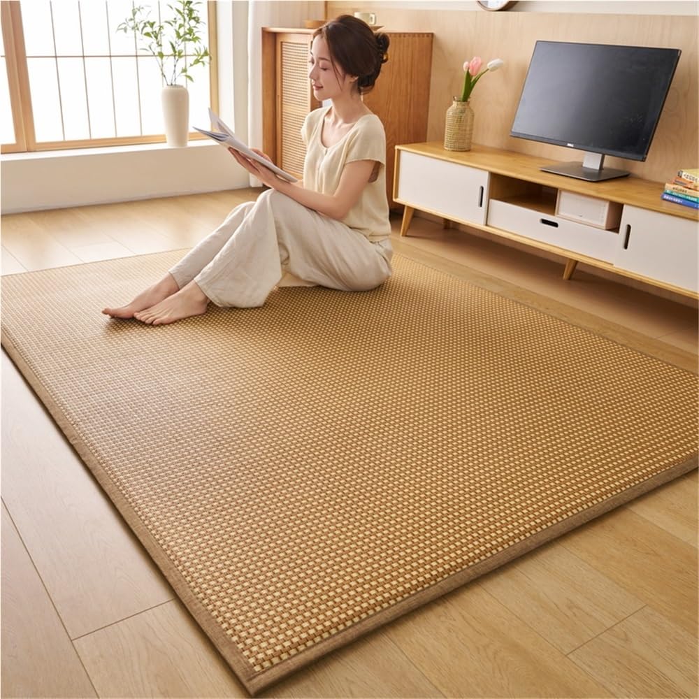 guoiooi Tatami-Matte, traditioneller japanischer Bambus-Rattan-Gewebeteppich,  aufrollbare japanische Futon-Matratze, riesige Memory-Foam-Matte for  Meditation, Zen, Spielen(Light Brown,200x200cm) : Amazon.de: Kche,  Haushalt & Wohnen