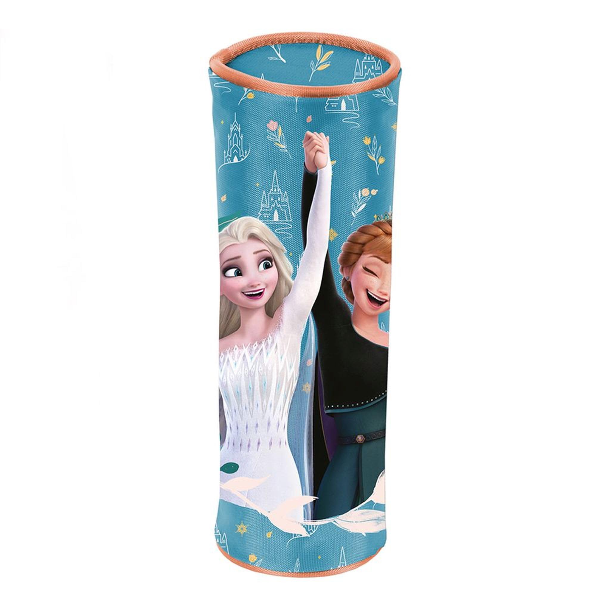 PASO Ensemble d'école 4 pièces : cartable + sac de gym + trousse remplie + trousse - La Reine des Neiges