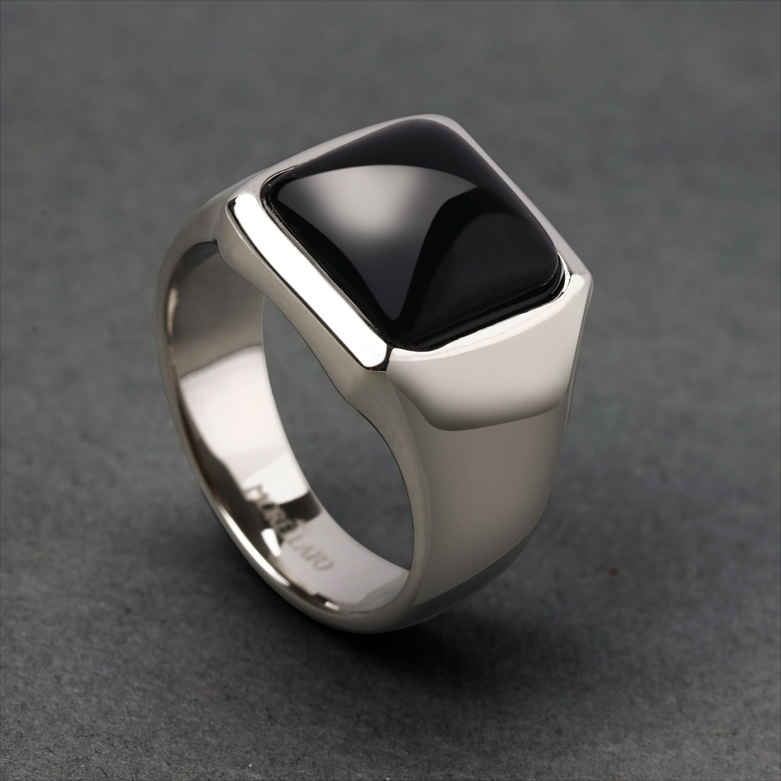 Morellato Anello da uomo in acciaio, agata naturale, collezione Pietre - S1737019