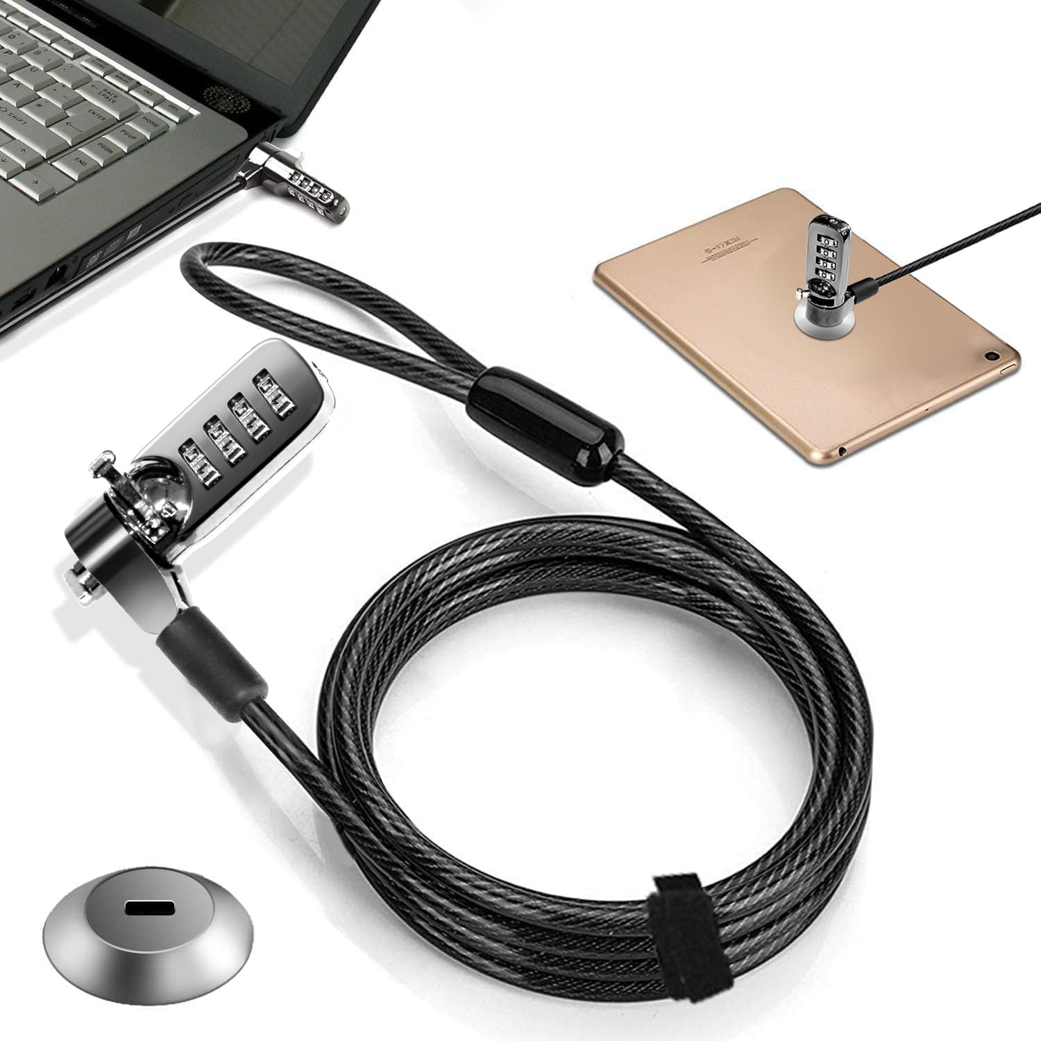 RUBAN Notebook Lock and Security Cable (PC/Laptop) Two Keys
