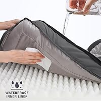 Vista 3 de INVENHO Orthopedic Extra Large Dog Bed, XXL Waterproof Dog Sofa, Egg-Crate Foam Couch with Washable Removable Cover, Waterproof Lining and Nonskid