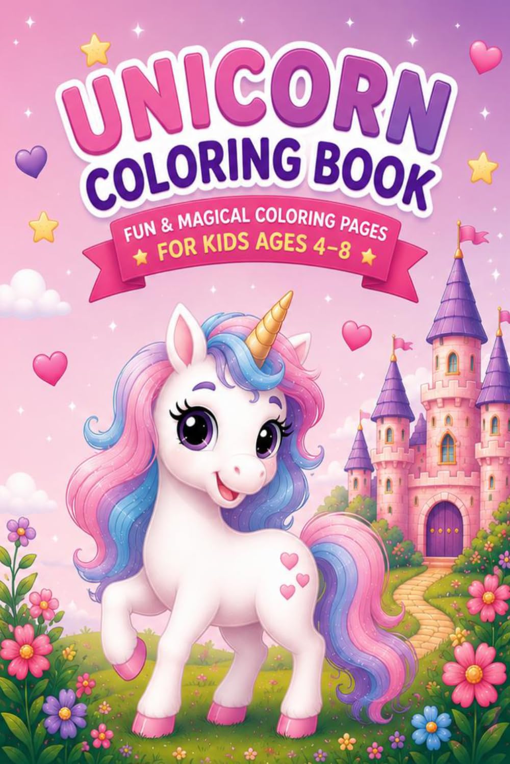 Unicorn Coloring Book: Fun & Magical Coloring Pages for Kids Ages 4–8