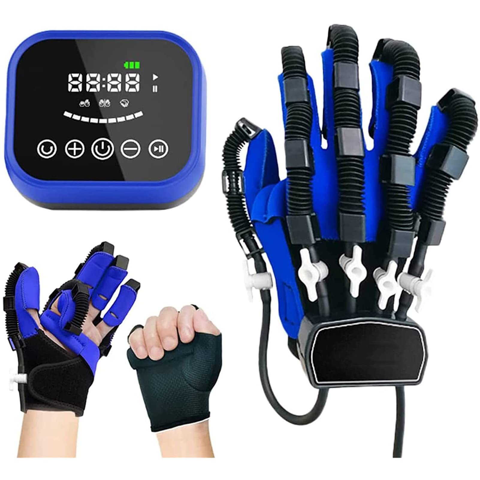 Guantes De Robot De Rehabilitación, con Entrenamiento De Un Solo Dedo Y Modo De Espejo, Órtesis De Rehabilitación De Entrenamiento De Dedos para La Recuperación De La Función De La Mano