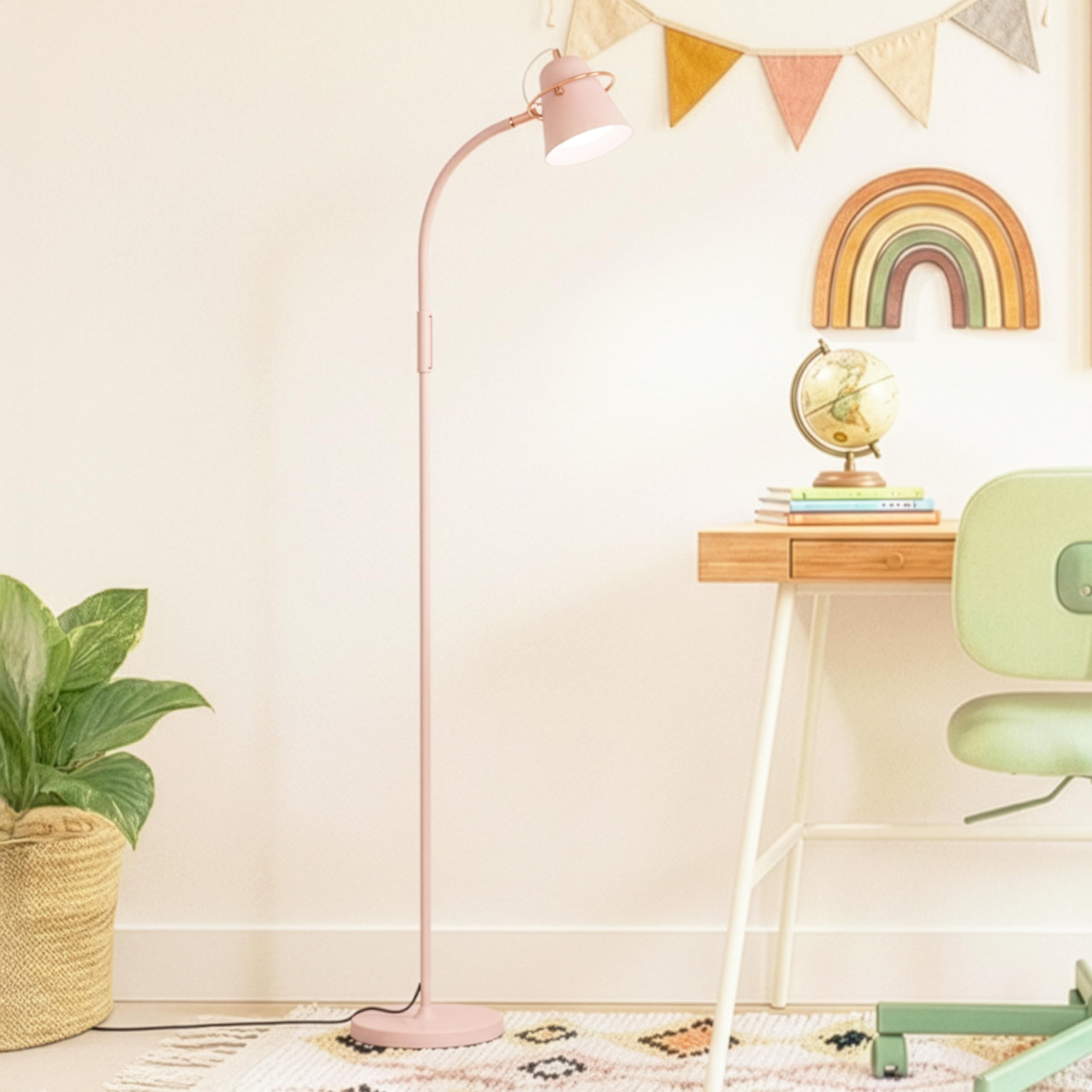 Brightech Zoey LED Floor Lamp - Flexible, Bright Standing Task