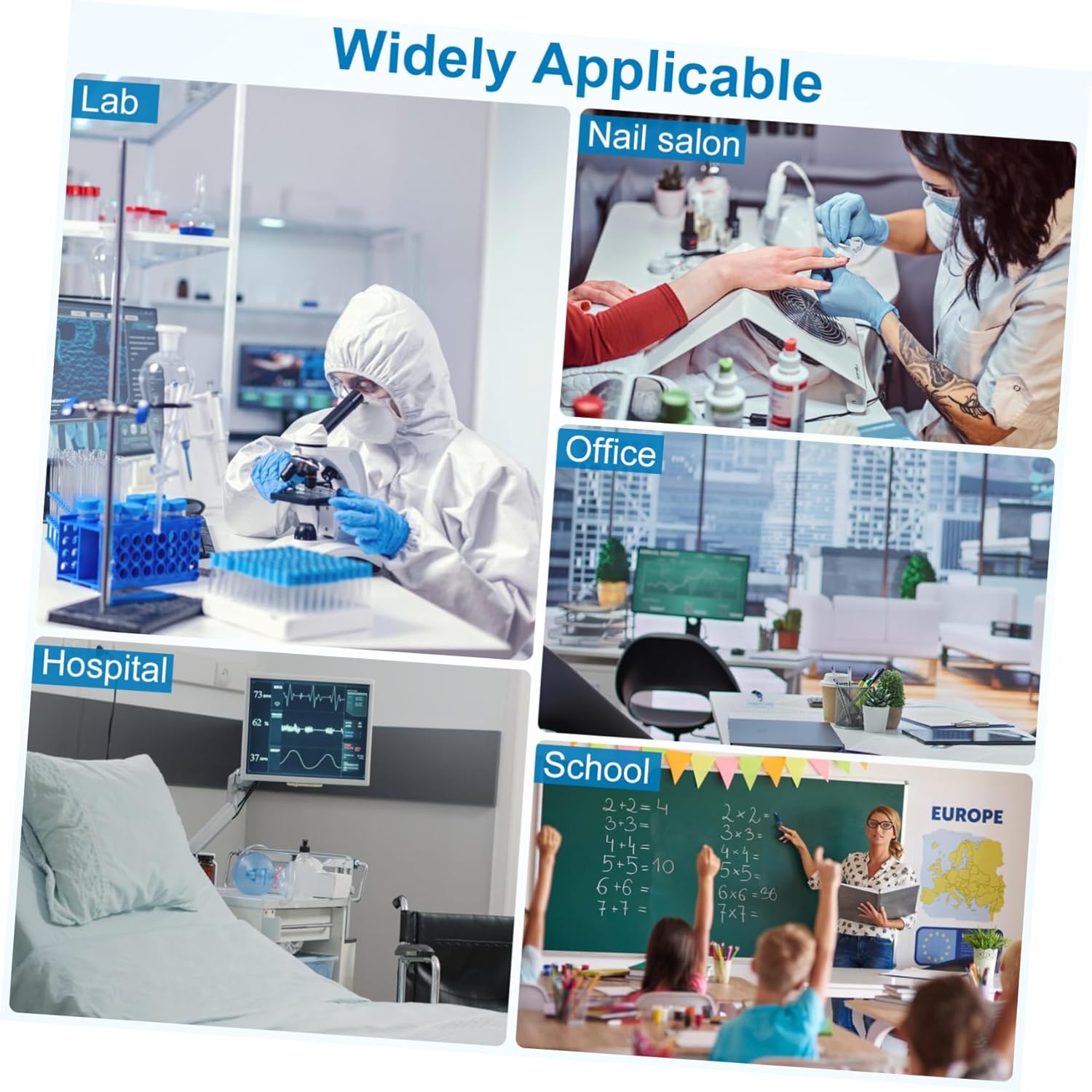 Garneck Wall-Mounted Gloves Dispenser and Mask Storage Box Compartment Acrylic Organizer for Easy Access to Masks and Gloves for Home and Laboratory Use