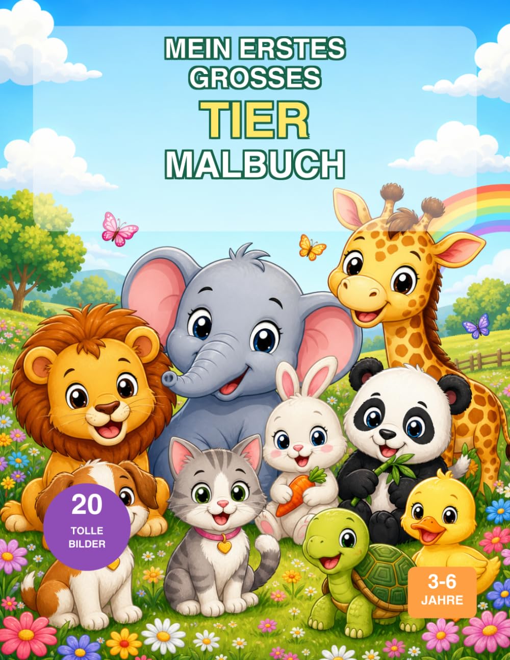 Mein erstes großes Tier Malbuch