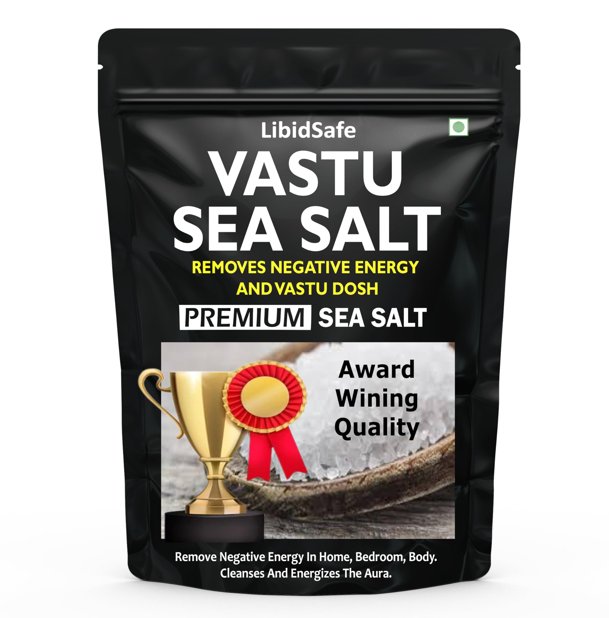 Premium Vastu Sea Salt (Energised) - Remove Negative Energy | Used for Home, Bathroom, Nazar Dosh, Floor Cleaning | Brings Positive Energy
