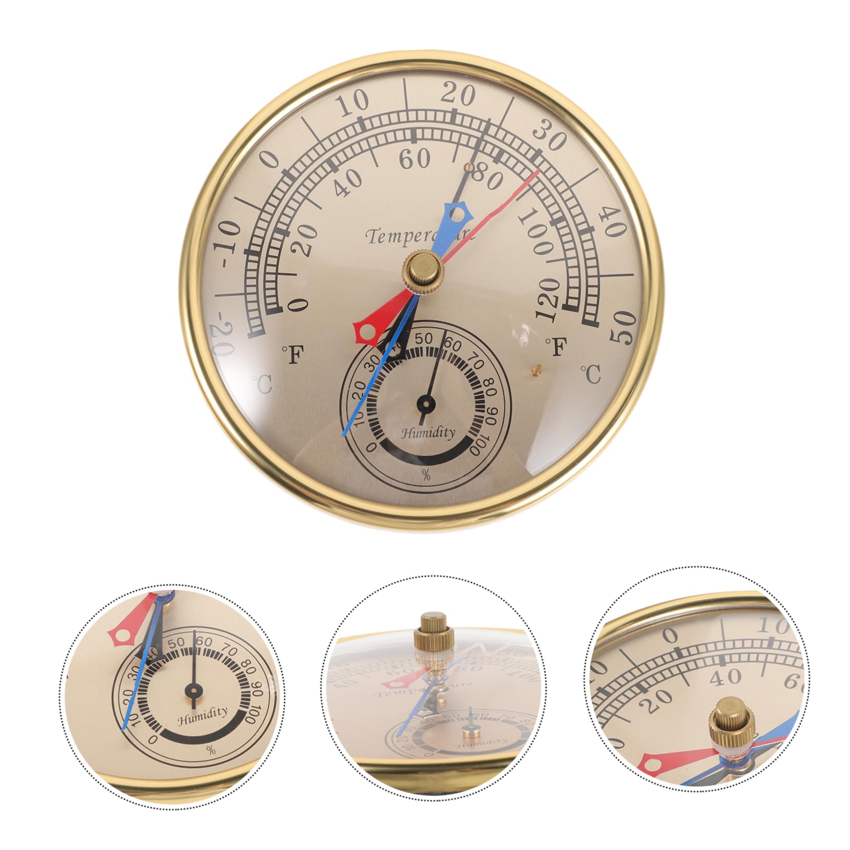 Abaodam 5 Pièces Thermomètre et compteur d'humidité météo hygromètre camping en plein air de plein air Thermomètre multifonctionnel Parie d'humidité intérieure Un verre