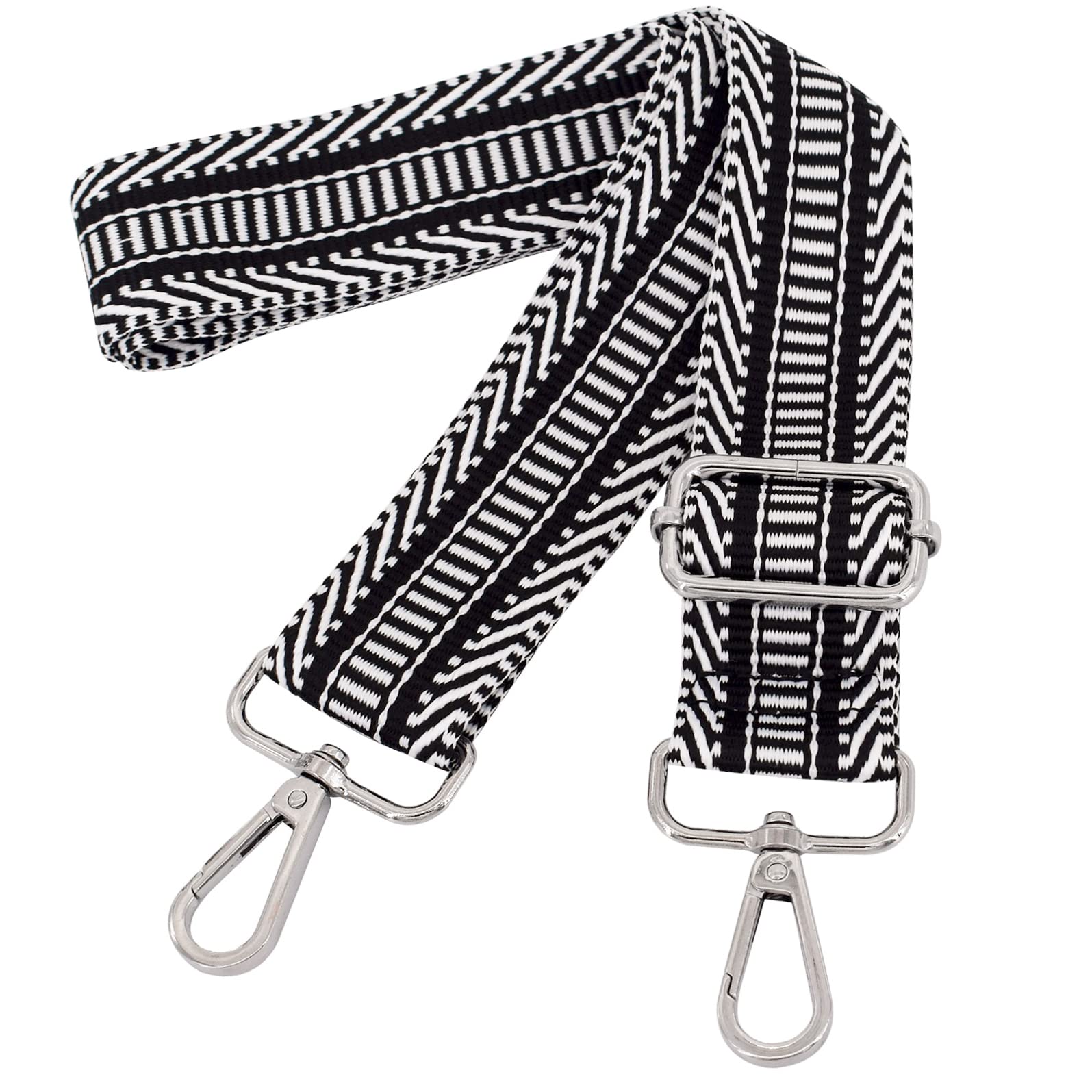 Roygbcp Women's Gold,Black Adjustable Purse Strap Shoulder Strap Wide Replacement Crossbody Strap For Crossbody Shoulder Bag