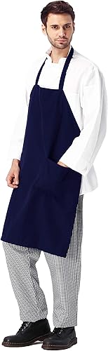 Miniatura 3 de Babero Delantal Unisex Negro Rojo Armada Restaurante Comercial Casa Cocina Chef Cocina