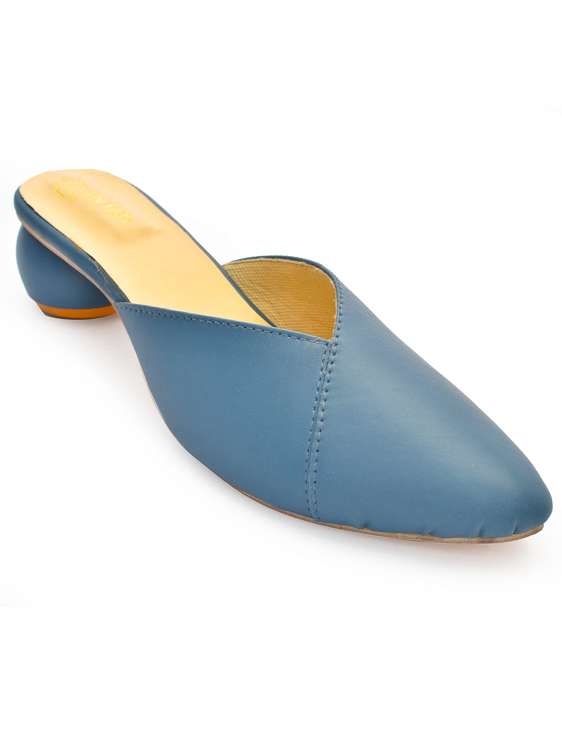 Padvesh Womens Casual Heel Mules Stylish and Fashionable Low Heel Mules Fashion Ballet Comfortable Slip on Blue Colour Size UK 8 (B0BZSLPF8F) Amazon Price History, Amazon Price Tracker