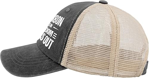 Miniatura 3 de Sombrero divertido Bourbon Goes in Wisdom Comes Out para hombres, sombrero para papá, gorra gráfica