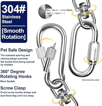 Tie Out Cable for Dogs Up to 300lbs,15ft Extra Strong 1000lbs Break Strength Tie-Out Tether Trolley Training Lead,Dog Run Cable for Yard Garden Park Camping Outside(15ft Black)