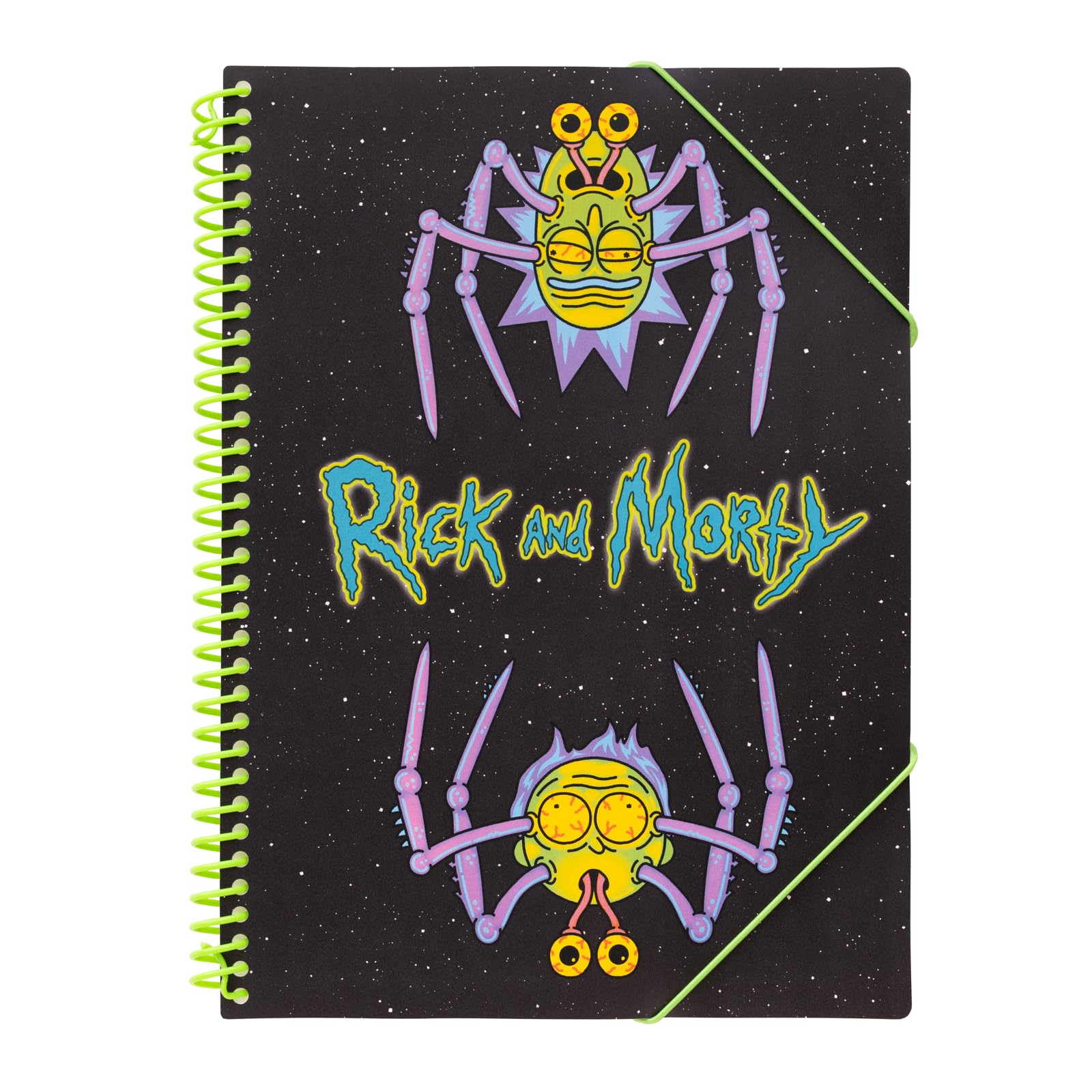 Grupo Erik A4 Display Folder - Rick And Morty Gifts | 30 Pockets - Propylene Sleeves | A4 Display Book, Document Envelope With Velcro Closure | Rick And Morty Stationery