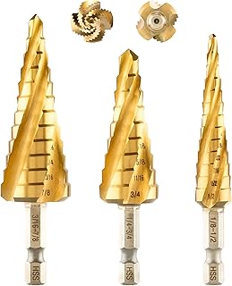 toolant Four Sprial Flute Step Drill Bit, 31...,