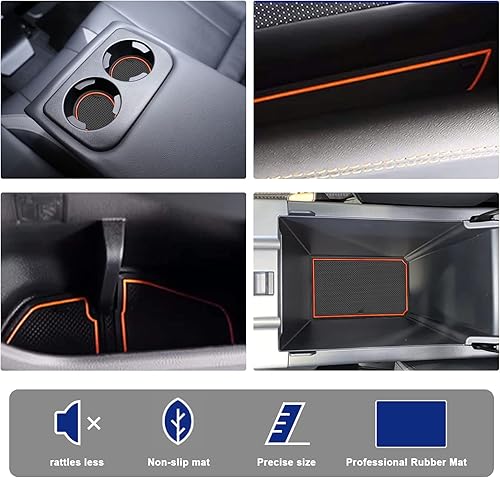 Miniatura 3 de YEE PIN Para Subaru Crosstrek STARLINK 2024 Tapete de consola Crosstrek Guantera Crosstrek 2024 Crosstrek Cup Mats 2024 STARLINK Inserts Liners para
