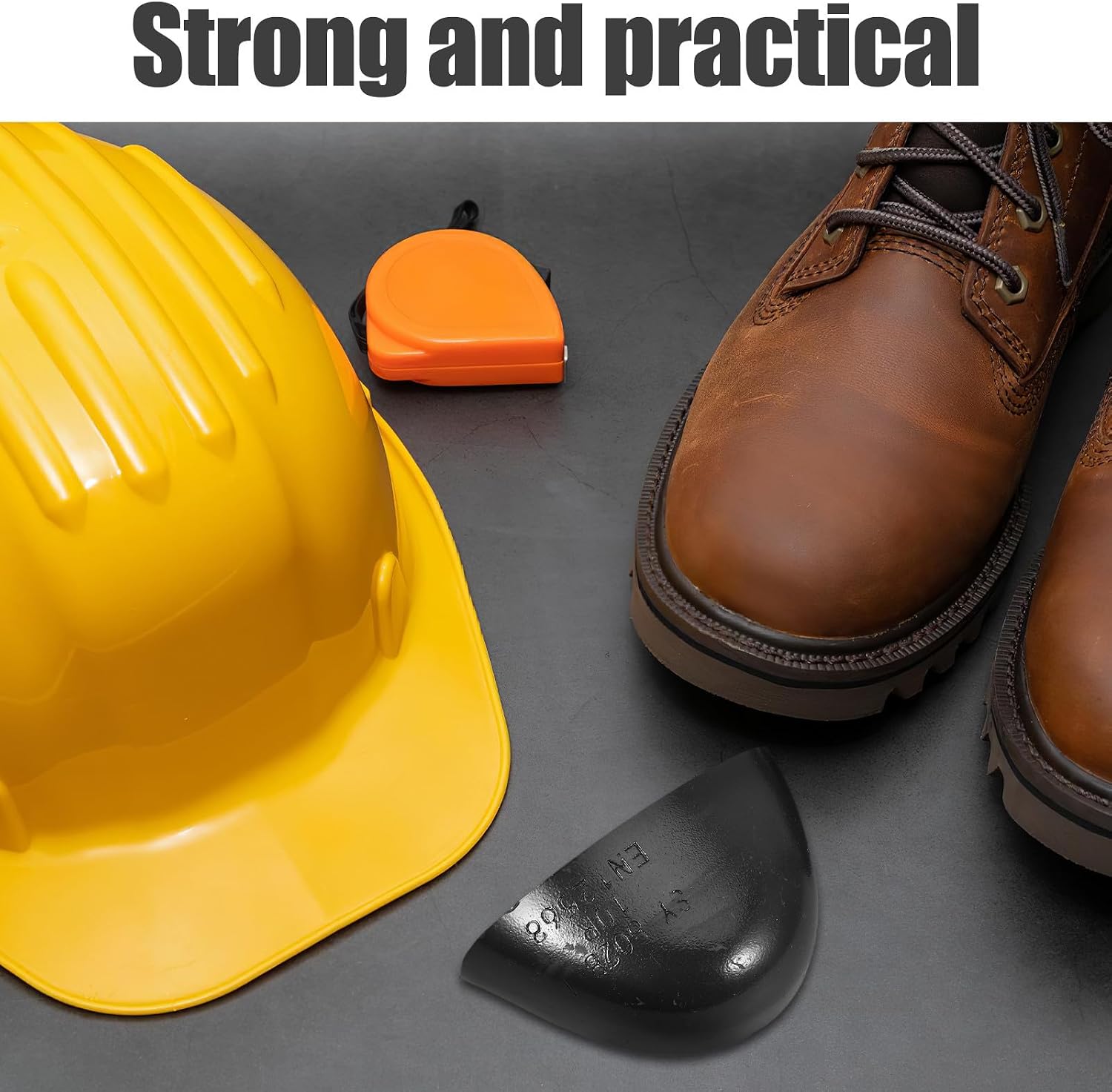ULTECHNOVO Heavy-duty Steel Toe Caps for Work Boots, Ergonomic Manganese Steel Safety Shoe Guards with 200j Impact Resistance, Slip-on Protective Overshoes for Work Boot Protection