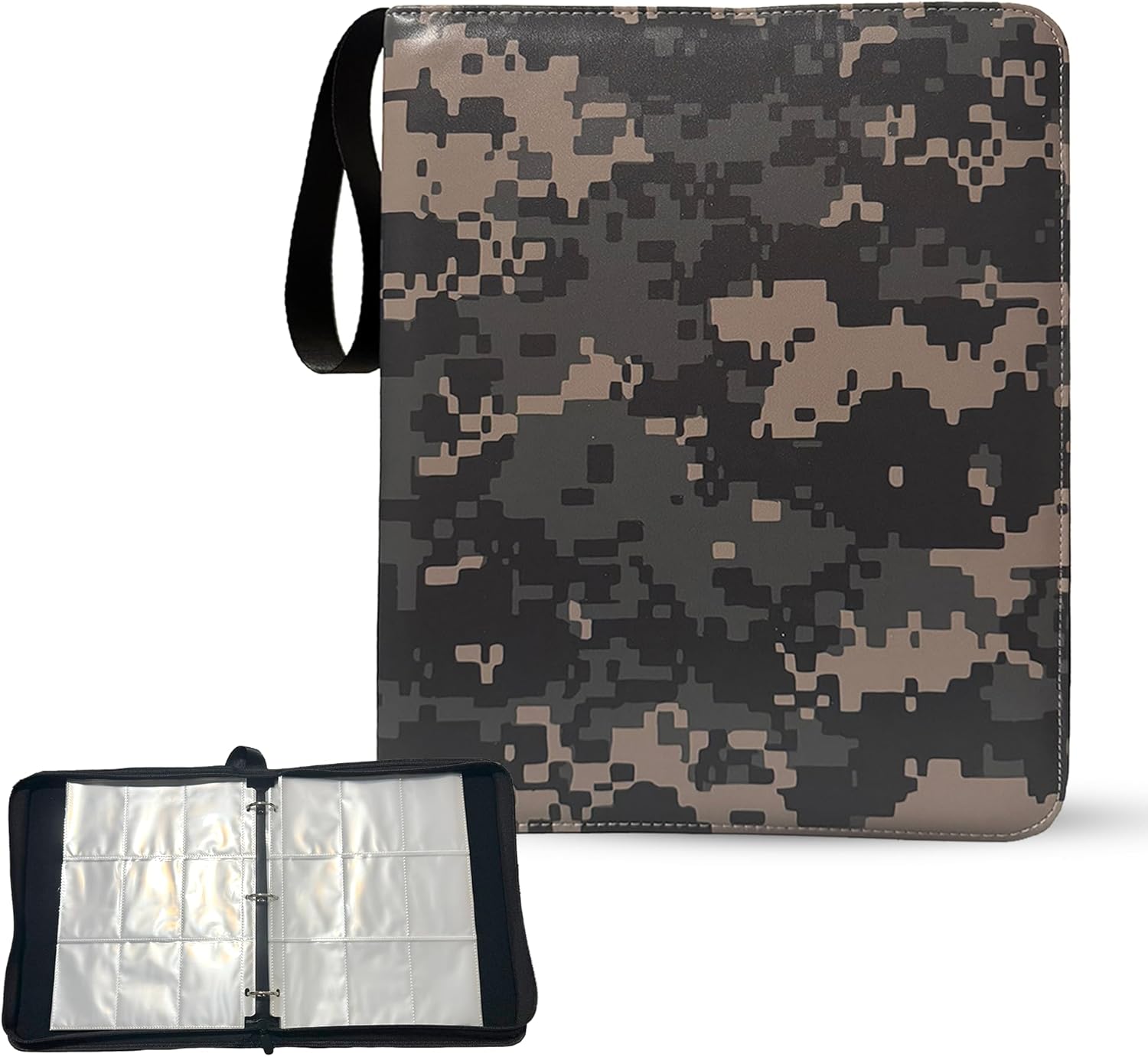 Card Binder 9-Pocket, 900 Pockets Trading Card Sleeve, Camouflage Print for Sport Cards, Pokemon, MTG 50 Sleeve, Football Cards, Baseball Card Binder, Baseball Card Holder, Trading Cards