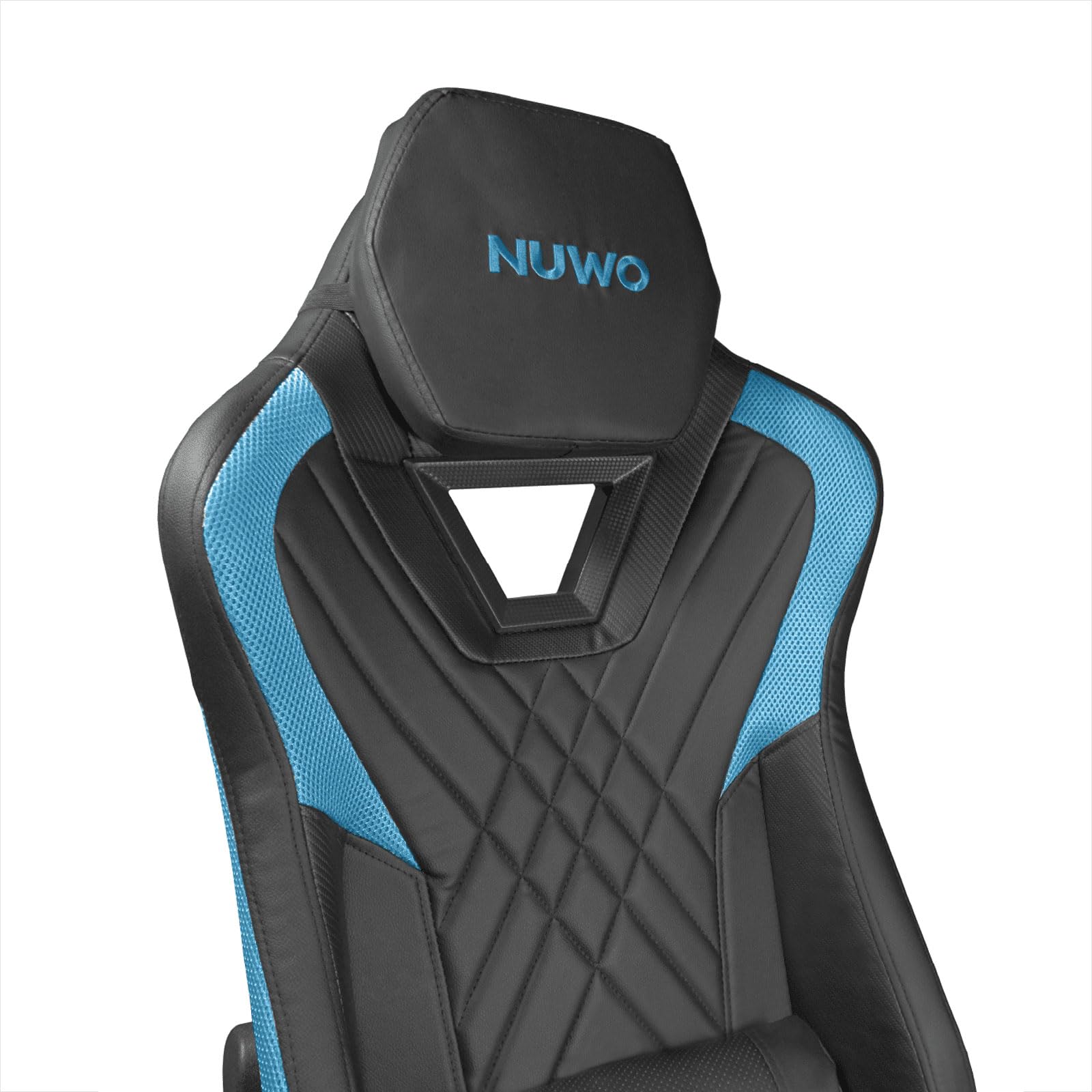 Nuwo DoXx Sedia Gaming Ergonomica, Sedia PC Computer Gaming Ufficio, Braccioli 2D, Schienale e Altezza Regolabile, Supporto Lombare e Poggiatesta, 150 Kg, Blu