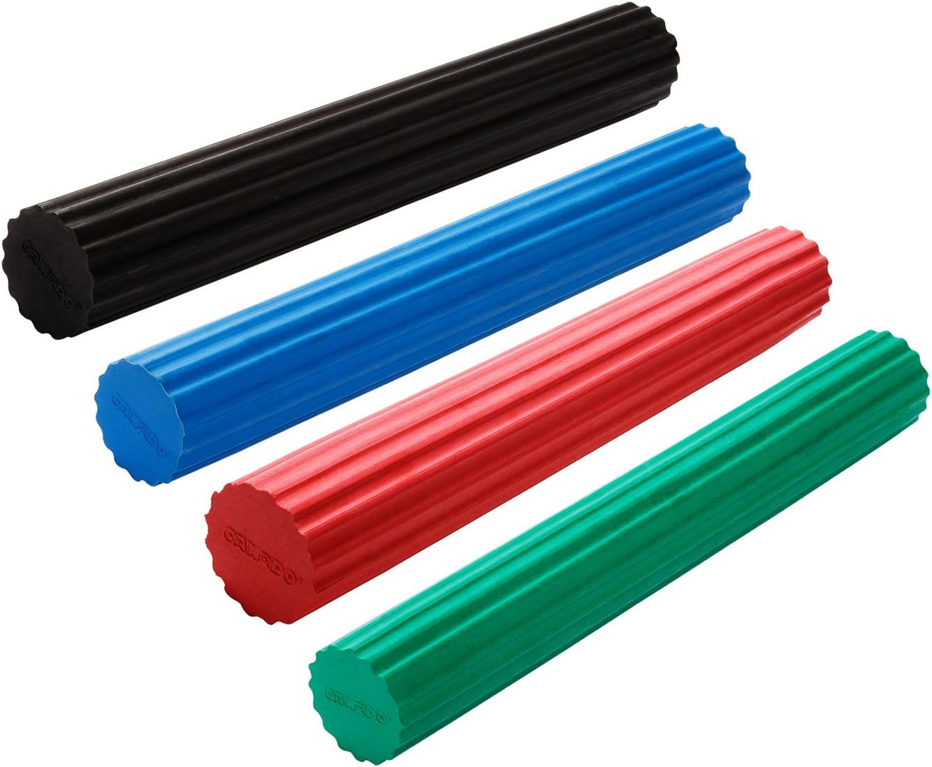 CanDo Twist-n-Bend Hand-Wrist Exercise Bars - 4-Piece Bundle - Red, Green, Blue, Black