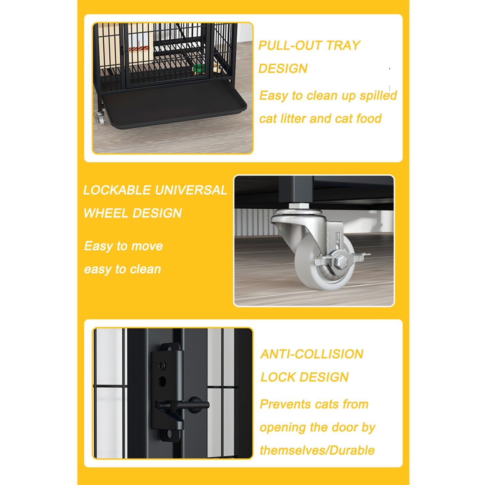 Cage pour Chat Catio, enclos extérieur spacieux et résistant, avec Plateforme de Saut et de Nombreuses fonctionnalités. Idéal pour Les Chats d'intérieur et d'extérieur, il favorise l'activit