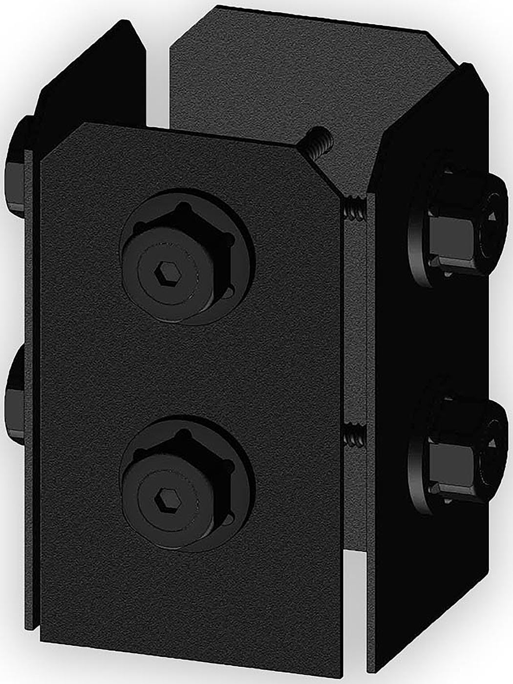 Ironwood Galvanized Adjustable Faux Post Base Plates (4-in x 4-in) - 4 pc