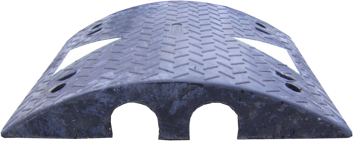 Viso CP800 2-Channel Heavy Duty Rubber Cable Protector - Black