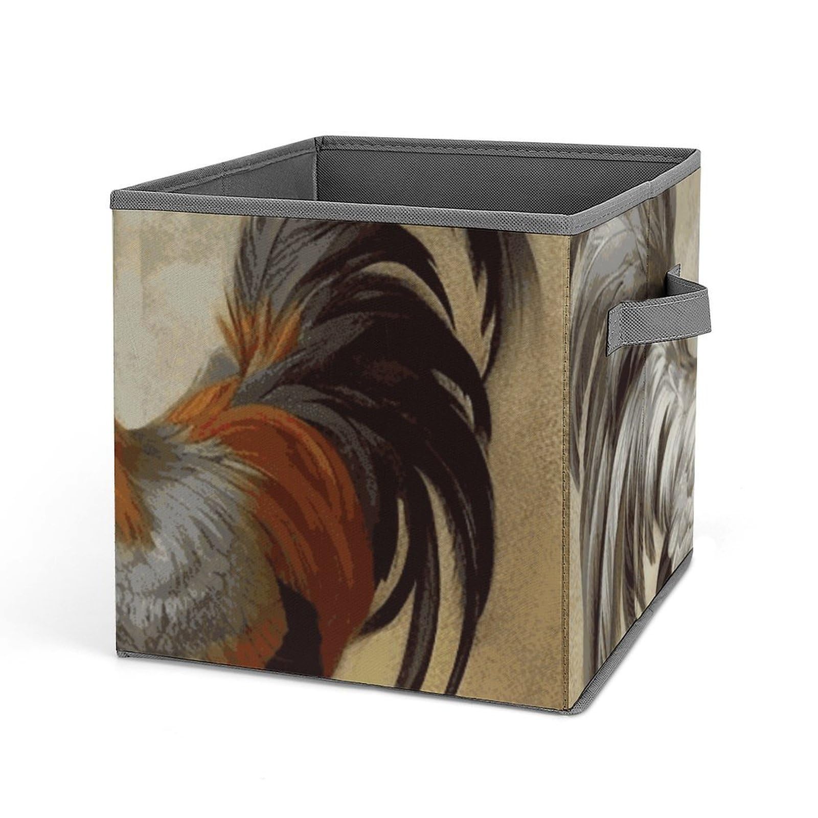Boîte de rangement poule et coq pour armoire et jouets enfants