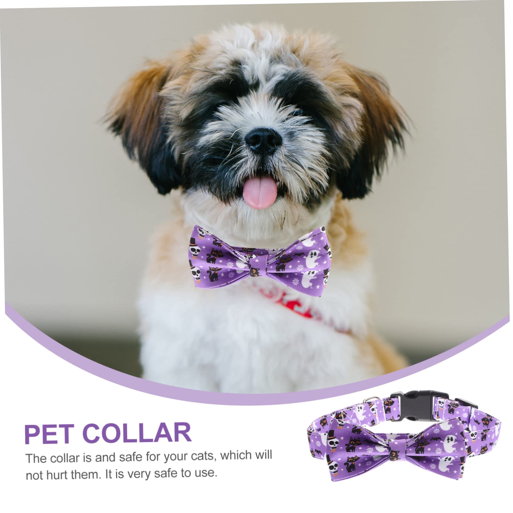 Supvox 5stücke Halloween Katzenhalsband Mit Schleife Verstellbares Und Bequemes Haustierhalsband Für Feiern Und Für Hunde Und Katzen