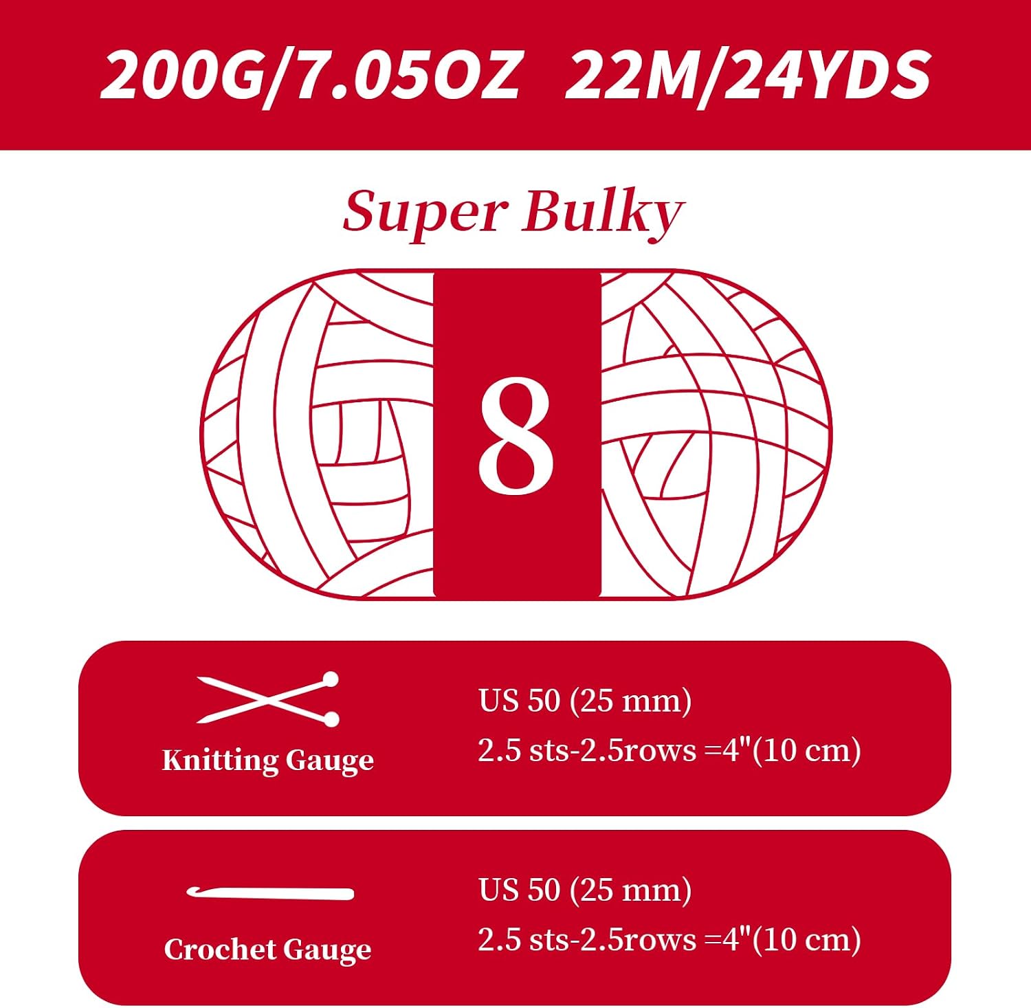 10 Pack Red Fuzzy Chunky Yarn for Hand Knitting, Bulky Thick Fluffy Chenille Yarn for Crocheting, 240yds/70.5oz Jumbo Crochet Yarns, Soft Chunky Knit Blanket Yarns for Crochet