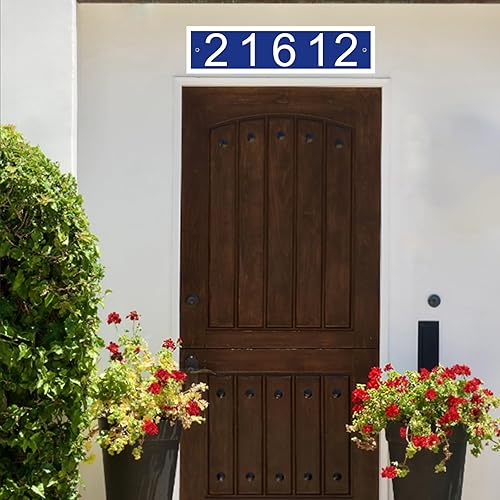 Miniatura 120 de Placa de dirección acrílica personalizada, letrero de dirección horizontal, utilizado para casa, puerta, calle o buzón Hengkuan-2
