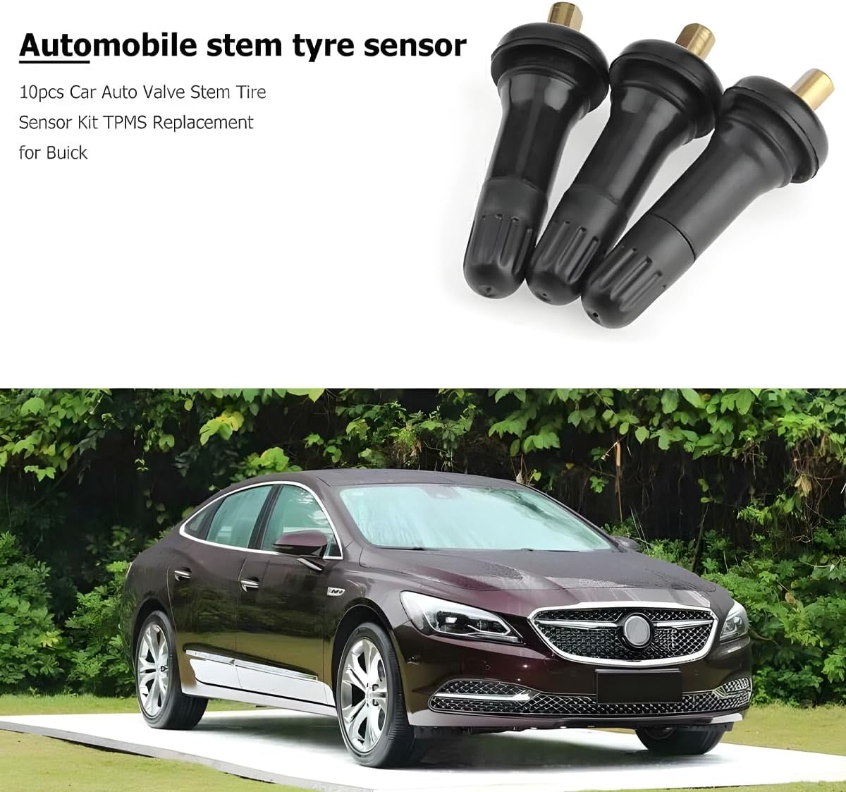 5PCS TPMS 20008 Car Sensor Valve Stem, Rubber Snap-in Tubeless Vehicle Tire Pressure Sensor Valve Stem, 17-20008 Replacement Accessories, Compatible with G3 Impreza Avalanche