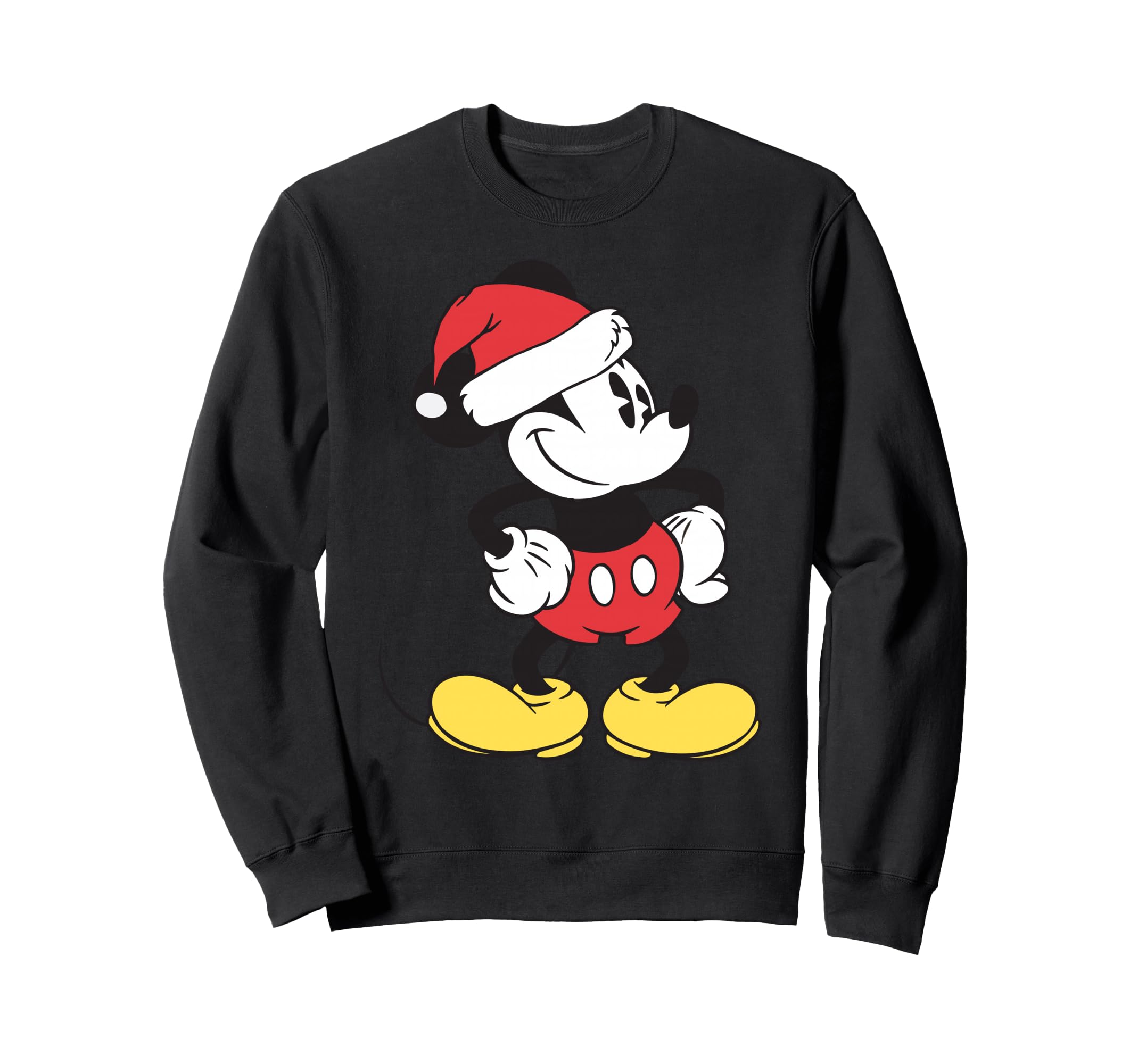 Sweatshirt Disney Mickey Mouse Santa Hat pull hiver manches longues