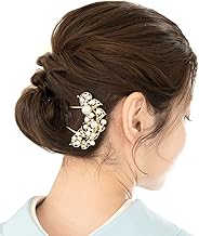 Soubien assort-kaz0214 Kanzashi Modern Kimono Western Dress Crystal Beads Faux Pearl Dress for Japanese Use